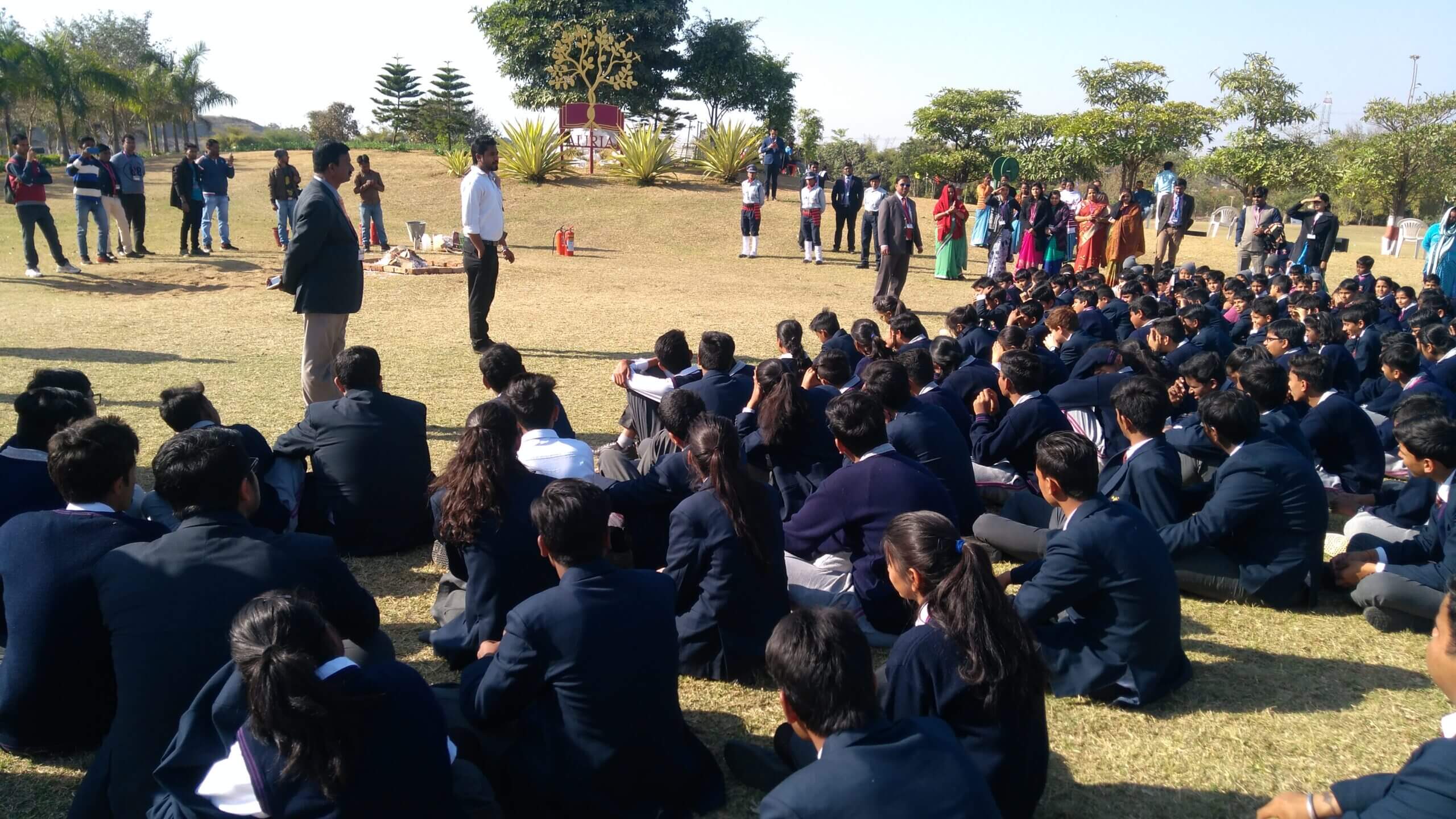 Mock Fire Drill involving students conducted on 27th January 2018