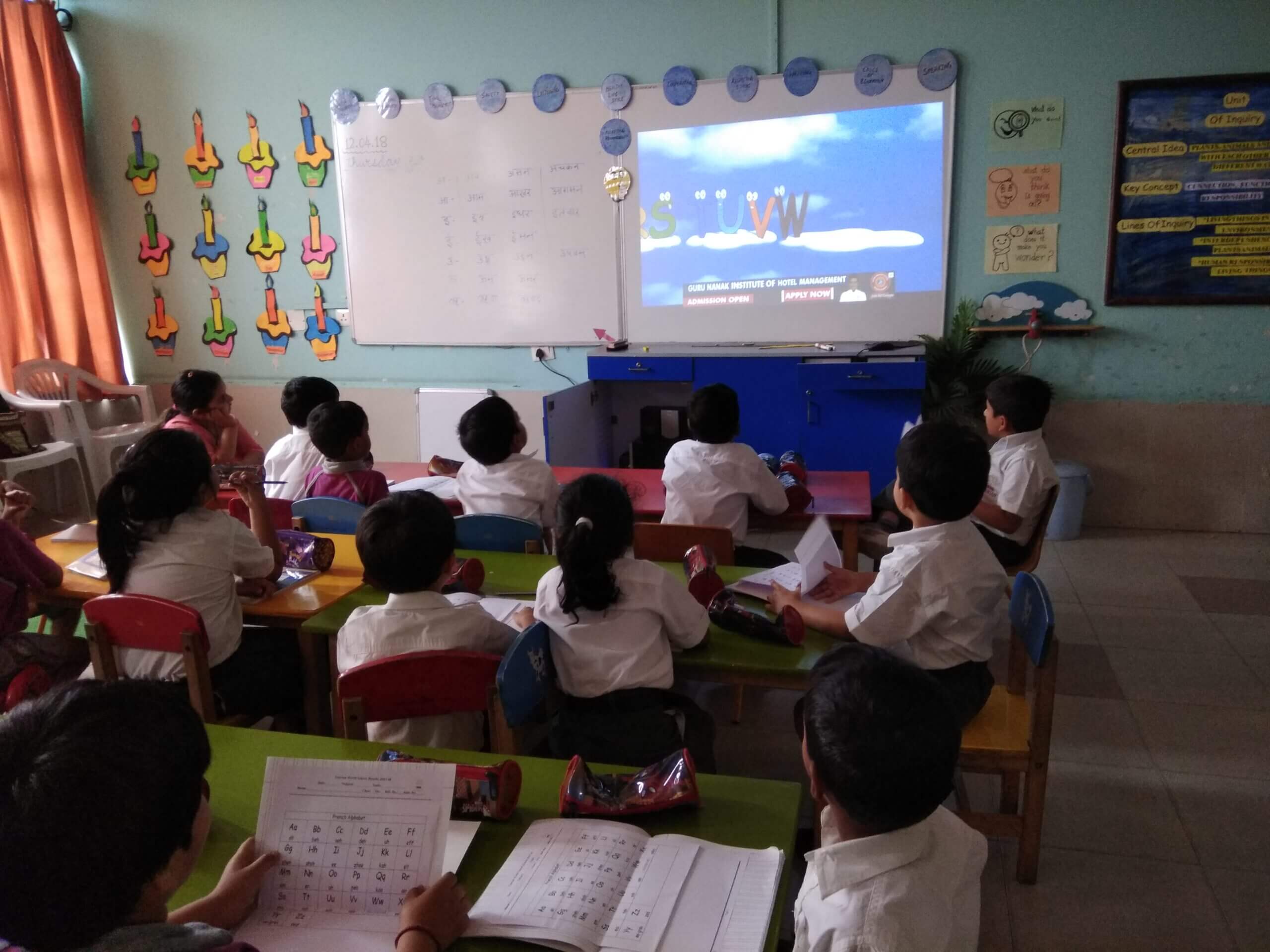 Primary School Activity – Use of Visual Aids in classroom