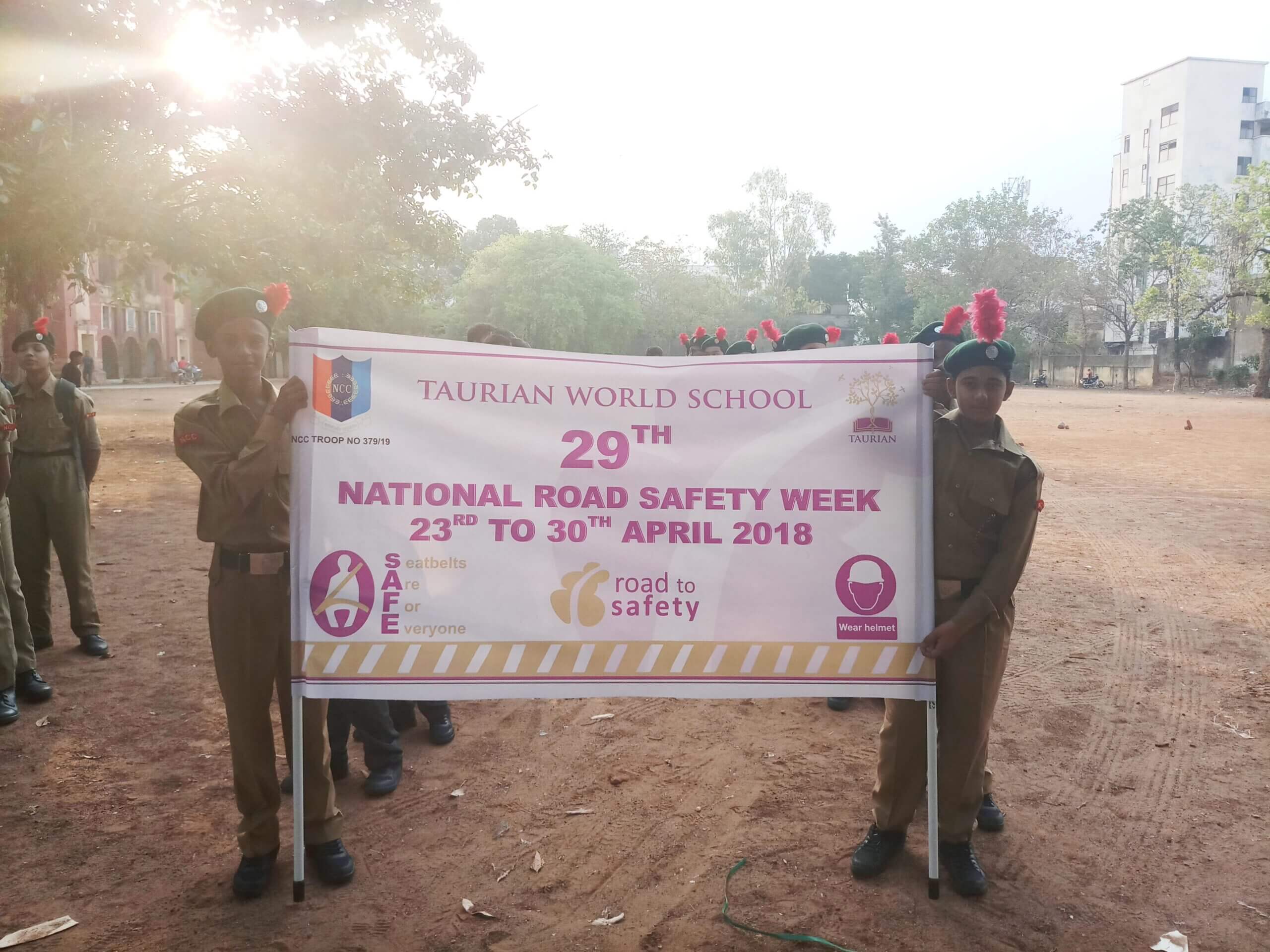 Road Safety Campaign attended by Our NCC and Band Students on 30th April 2018
