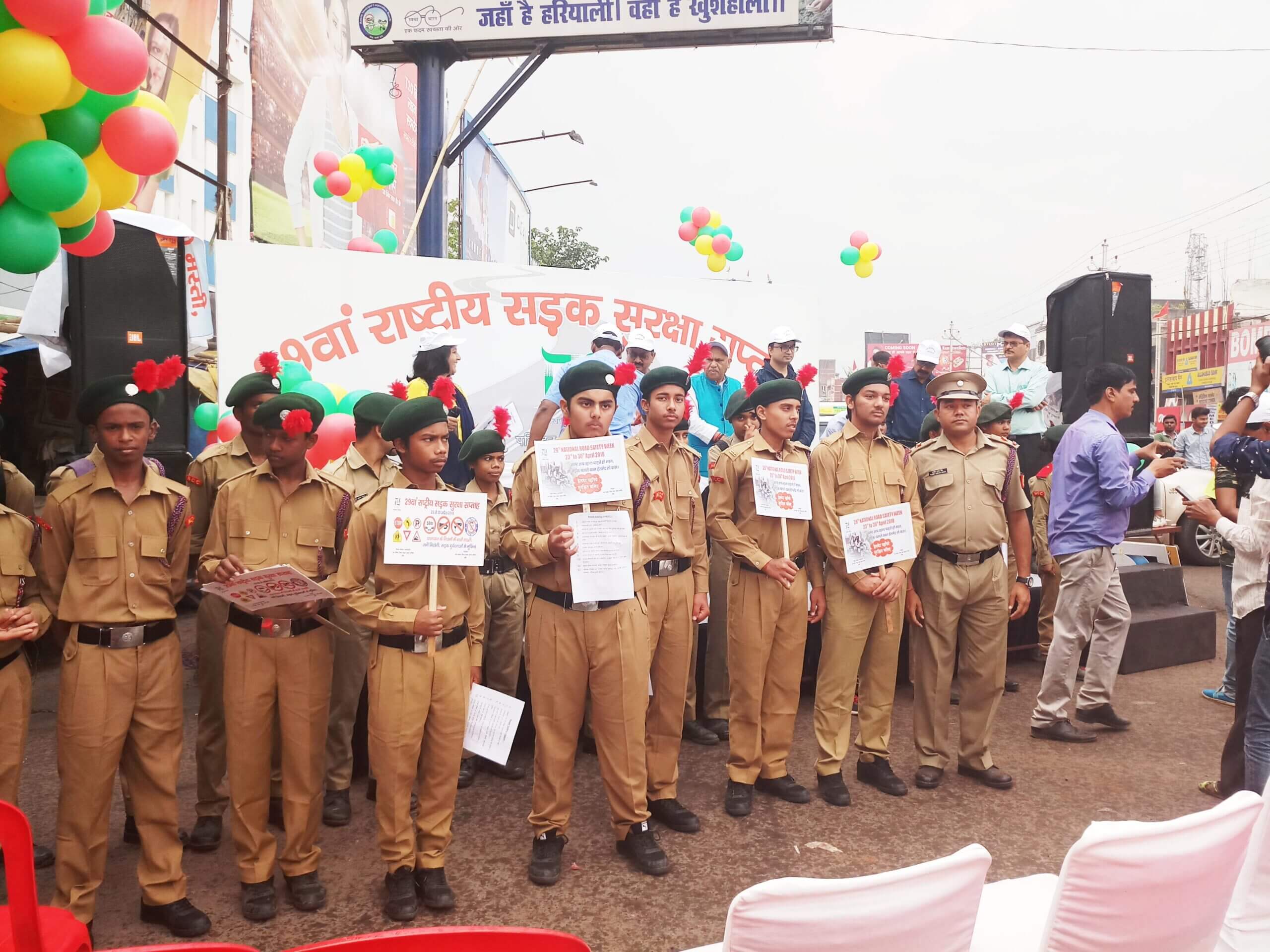 Road Safety Campaign attended by Our NCC and Band Students on 30th April 2018