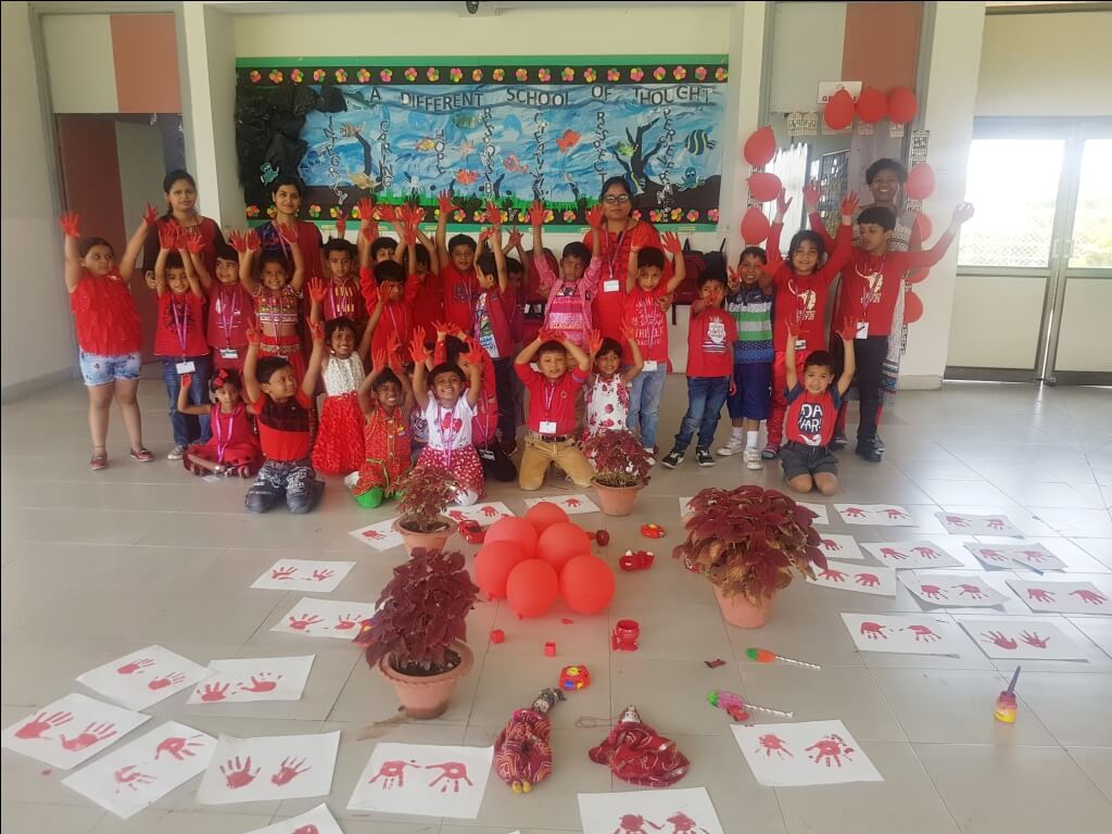 Primary School Red Color Day celebration :: 1st May 2018