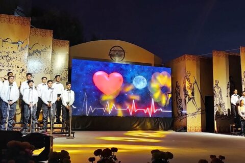 students participates on Gandhi Jayanti celebration