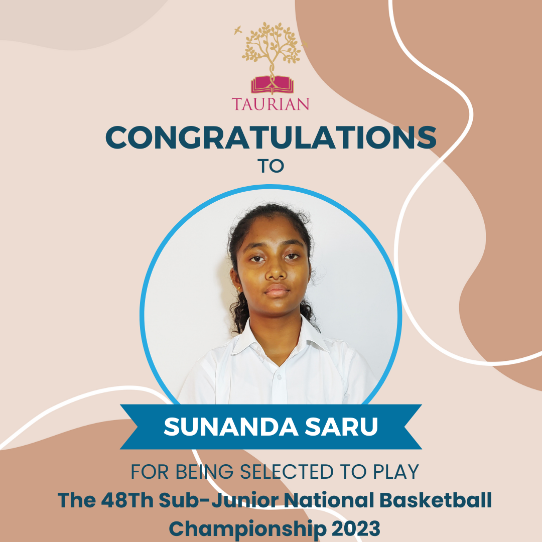Taurian World School’s Star Student Sunanda Saru to Compete at the Sub-Junior National Basketball Championship!
