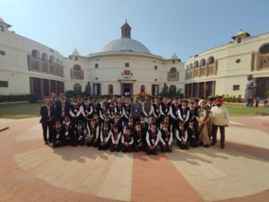 Taurian students visiting the Indian Parliament